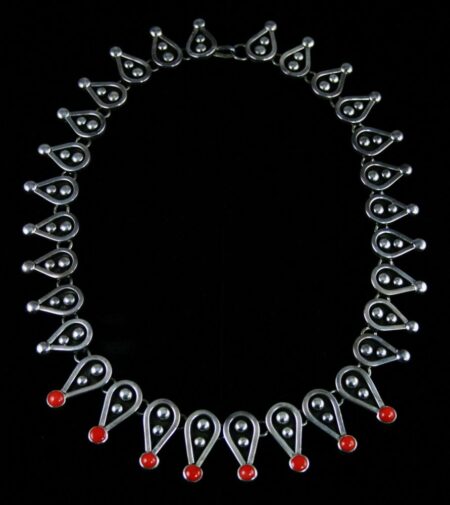 Jonathan Nez Mediterranean Coral Overlay Necklace