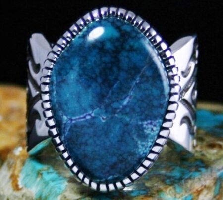 Jennifer Curtis Blue Diamond Turquoise Ring