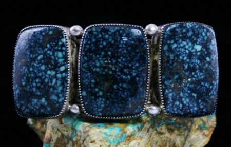 Eagle Boy New Lander Spiderweb Variscite Bracelet