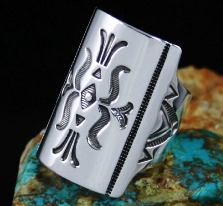 Jennifer Curtis Sterling Silver Shield Ring