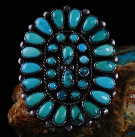 Vintage Petite Point Cluster Ring