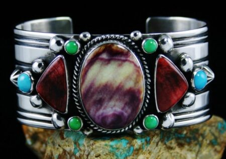 Albert Jake Spiny Oyster and Turquoise Bracelet