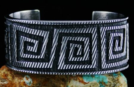 Aaron Anderson Tufa Cast Sterling Silver Bracelet