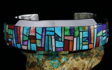 Bryon Yellowhorse Colorful Inlay Bracelet