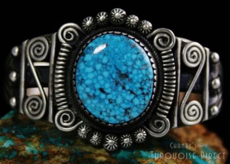 Calvin Martinez Waterweb Kingman Turquoise Ingot Bracelet