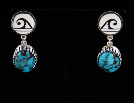 Ramon Dalangyawma Candelaria Turquoise Dangle Earrings