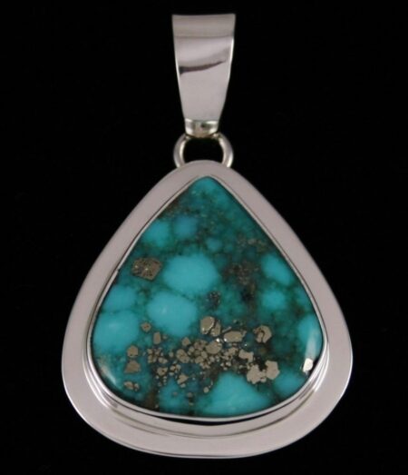 Tommy Jackson Morenci Spiderweb Turquoise Pendant