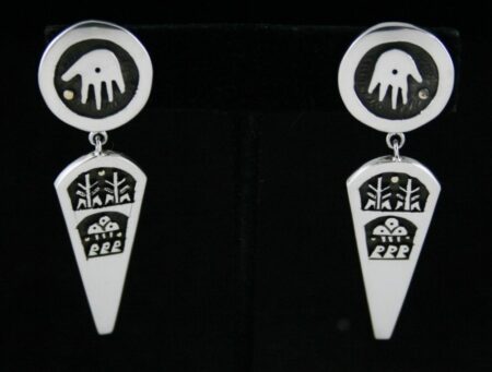 Joseph Coriz Hands of Man Dangle Earrings
