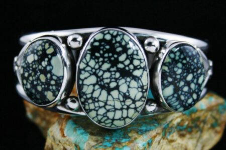 Ned Nez New Lander Spiderweb Variscite Bracelet