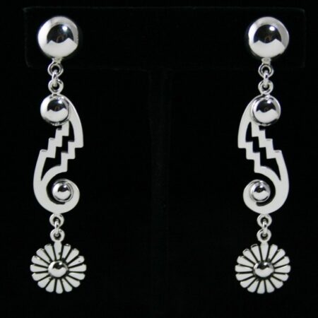 Alton Bedonie Sterling Silver Dangle Earrings