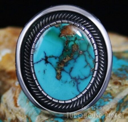 Terry Martinez Brannon Blue Turquoise Shadowbox Design Ring