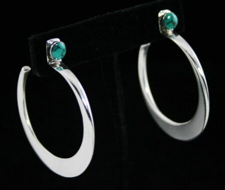 Edison Cummings Royston Turquoise Hoop Earrings