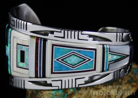 Jerry Nelson Colorful Inlay Bracelet