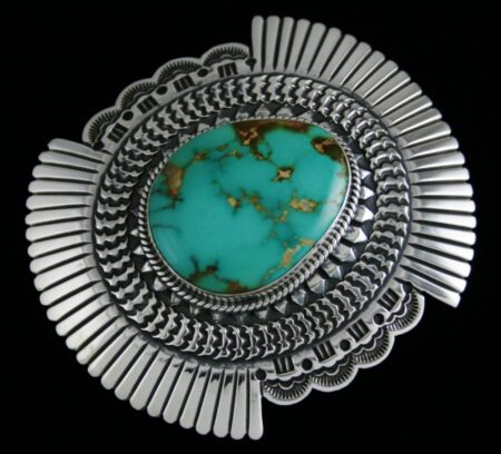 Sunshine Reeves Aztec Turquoise Belt Buckle