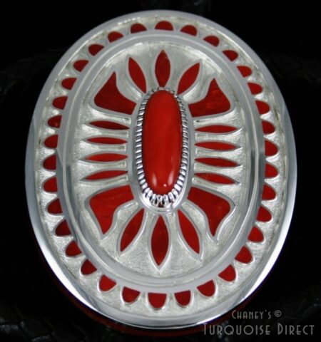 Vernon Haskie Mediterranean Oxblood Coral Bolo Tie