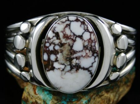Vintage Orville Tsinnie Wild Horse Magnesite Bracelet