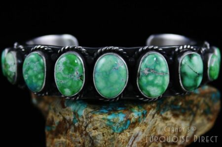 Herman Smith Carico Lake Turquoise Double Sided Row Bracelet