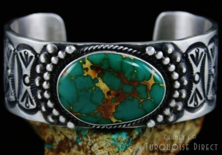 Herman Smith Royston Spiderweb Turquoise Double Sided Bracelet