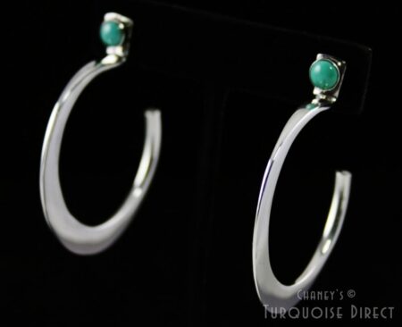 Edison Cummings Turquoise Hoop Earrings