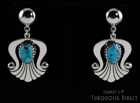 Alton Bedonie Candelaria Turquoise Dangle Earrings