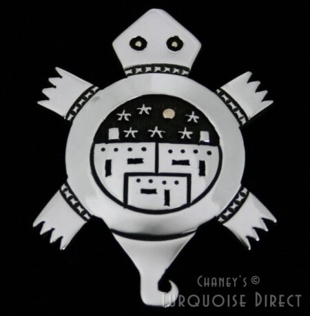 Joseph Coriz Turtle Design Overlay Pendant
