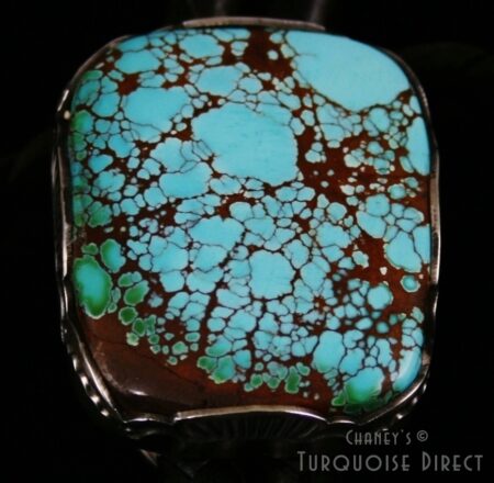 Sammie Kescoli Begay Pilot Mountain Spiderweb Turquoise Ingot Bolo Tie