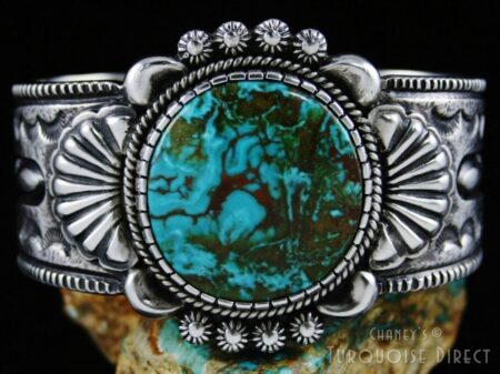 Thomas Jim Easter Blue Spiderweb Turquoise Bracelet