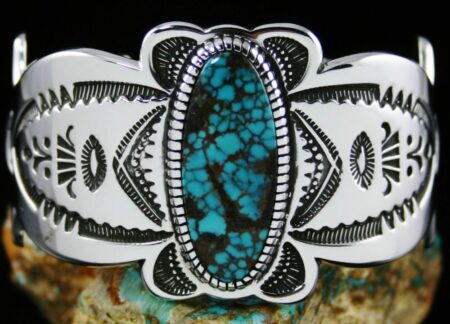 Jennifer Curtis Blue Star Spiderweb Turquoise Bracelet