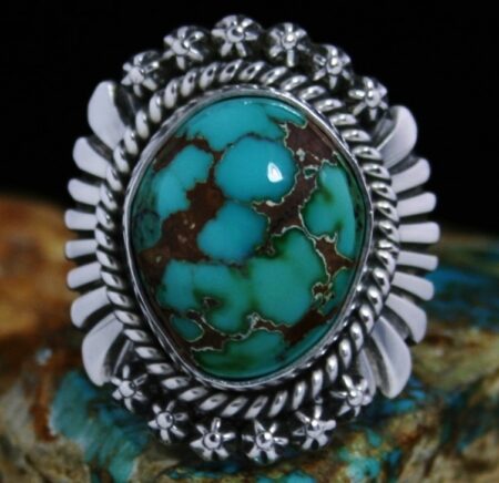Thomas Jim Brannon Blue Turquoise Ring