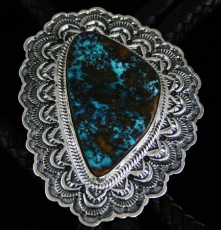 Sunshine Reeves Pilot Mountain Turquoise Bolo Tie