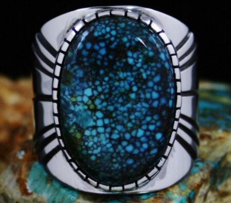 Leonard Nez Widowmaker Spiderweb Turquoise Ring