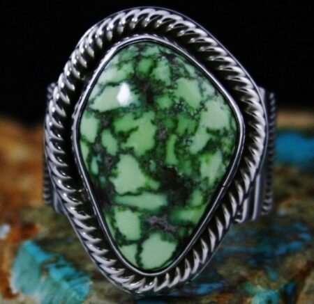 Ned Nez Carico Lake Spiderweb Turquoise Ring