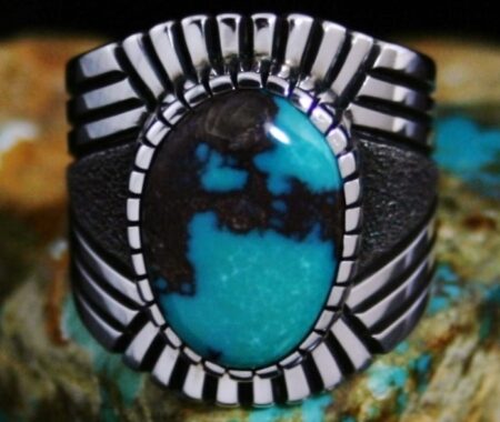 Alton Bedonie Bisbee Turquoise Ring