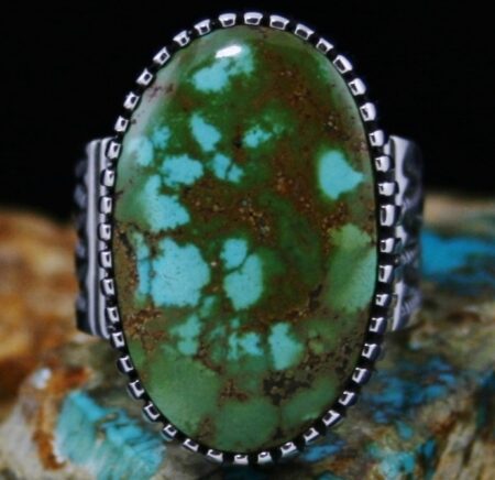 Ned Nez Royston Spiderweb Turquoise Ring