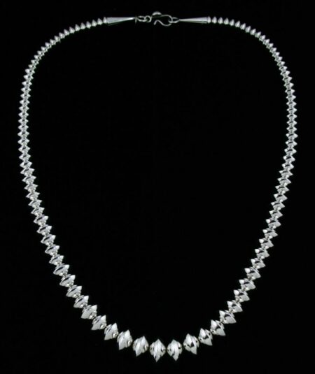 Margaret Lee Graduated Sterling Silver Bead Necklace