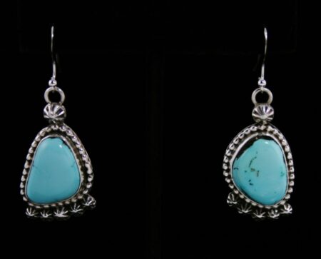 Bobby Cayaditto Royal Blue Turquoise Dangle Earrings