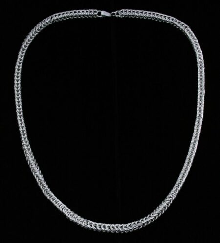 Alvarez Perez Heavy Interwoven Sterling Silver Chain Necklace