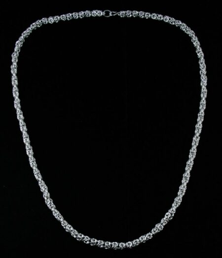 Alvarez Perez Heavy Interwoven Sterling Silver Chain Necklace