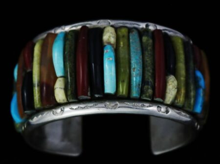Circa 1970's Carlos Eagle Inlay Bracelet