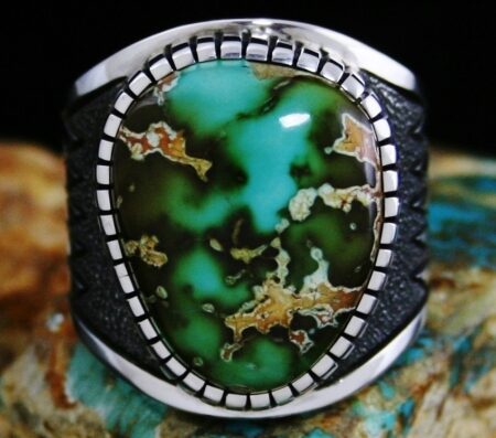 Alton Bedonie Pilot Mountain Turquoise Ring