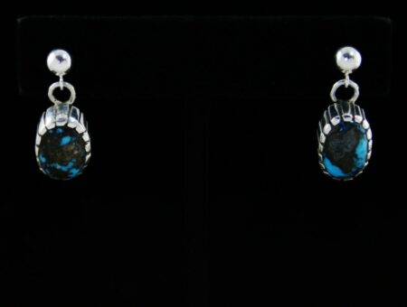 Bobby Cayaditto Persian Turquoise Dangle Earrings